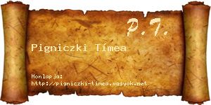 Pigniczki Tímea névjegykártya